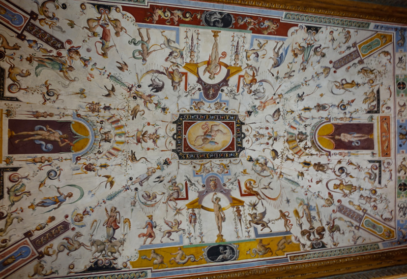 Uffizi's Painted Ceiling by Alessandro Allori, Florence
