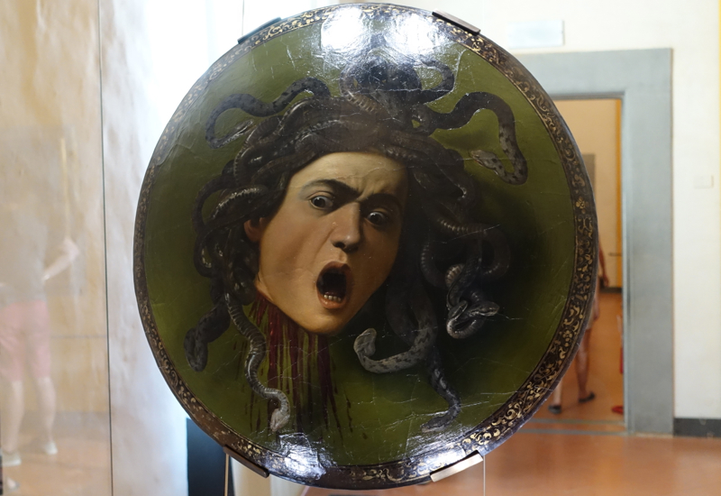 Medusa by Carvaggio, Uffizi Gallery, Florence