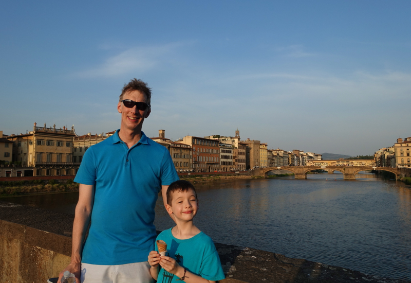 Crossing the Arno on Our Way Back to the Portrait Firenze, Florence