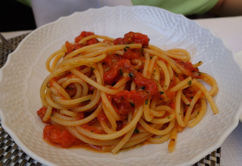 Spaghetti with Tomato and Basil, Irene Restaurant, Florence