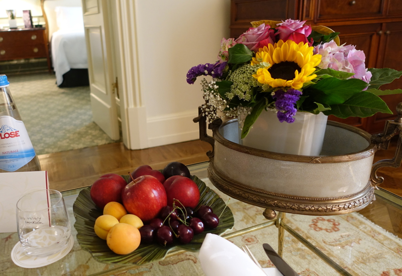 Fresh Flowers and Fruit Welcome Amenity, Four Seasons Firenze Florence