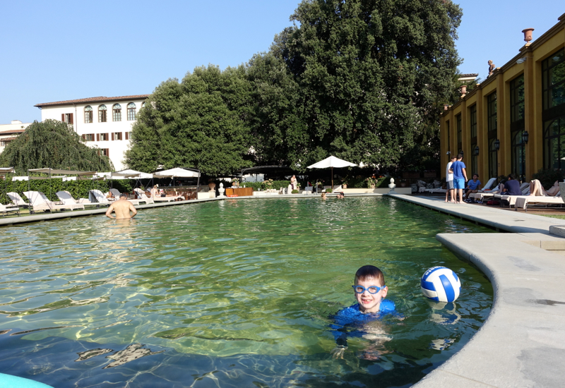 Cooling Off in the Swimming Pool, Four Seasons Firenze Florence