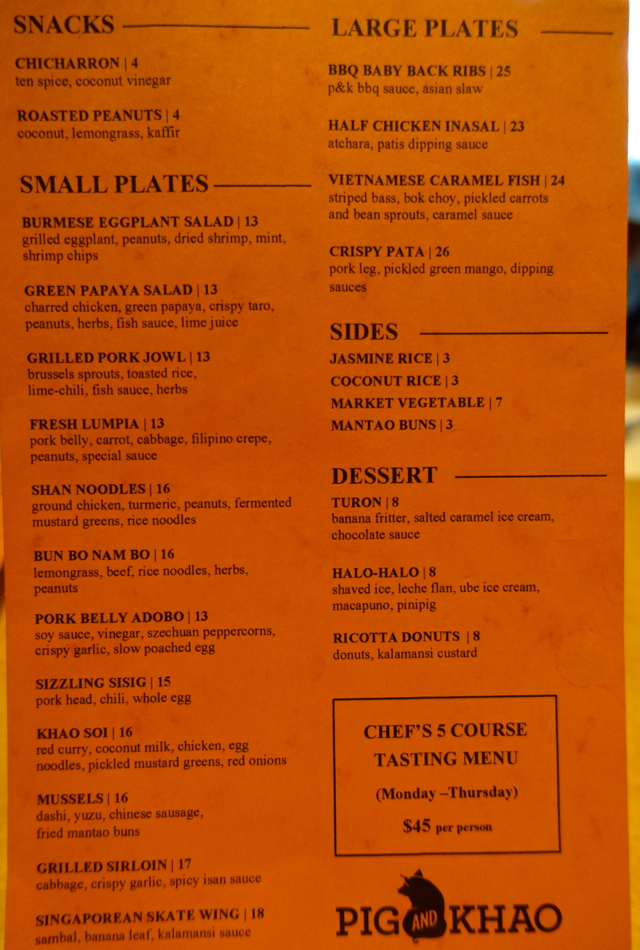 Pig + Khao Menu