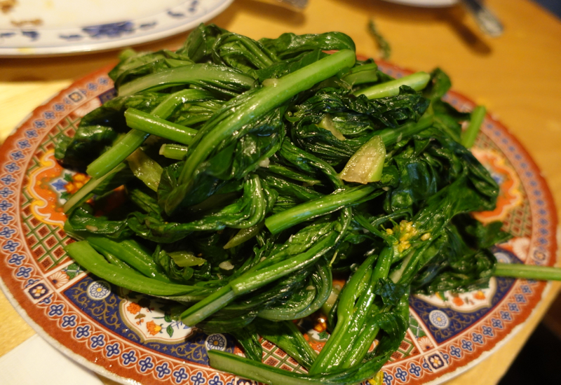 Chinese Broccoli as Market Vegetable, Pig + Khao, NYC