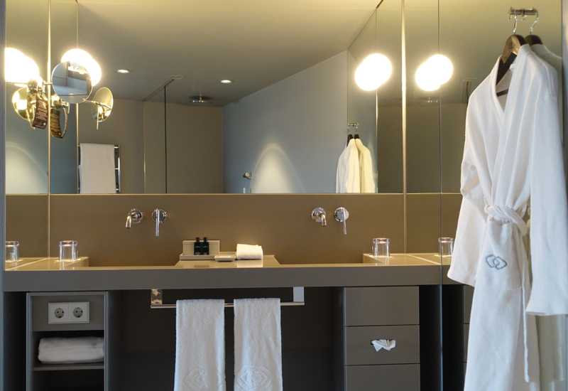 Review: Sofitel Vienna Stephansdom-Luxury Room Bathroom with Double Sinks