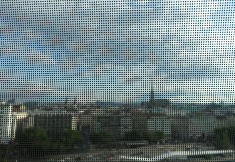 Review: Sofitel Vienna Stephansdom Luxury Room Window with Dots Obscuring the View