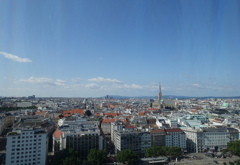 View from The LOFT Restaurant, Sofitel Vienna Stephansdom