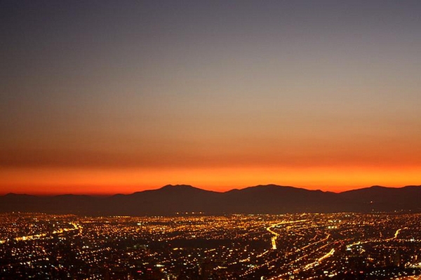 Santiago City Lights from El Cerro San Cristobal