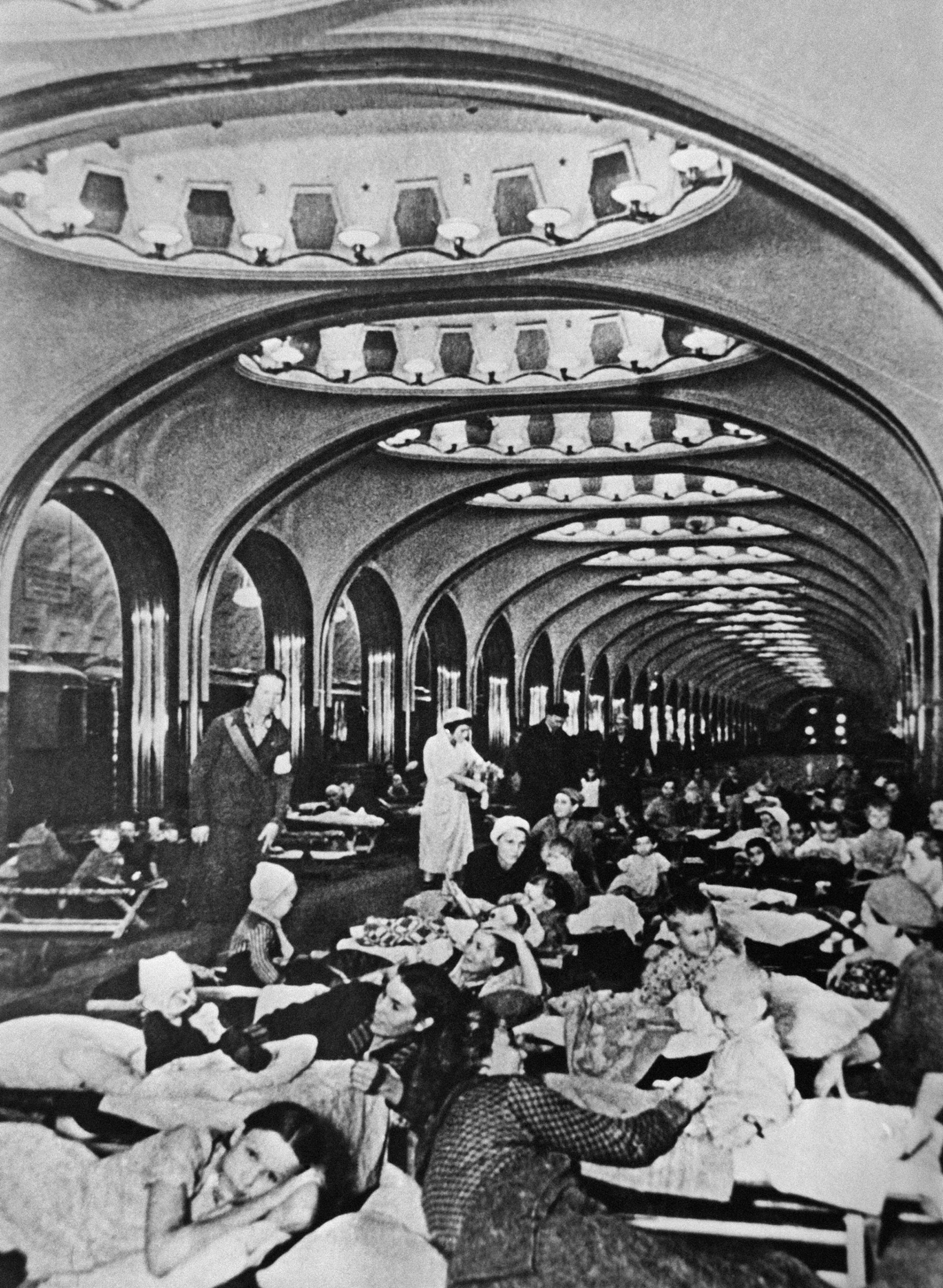 Mayakovskaya Station Was Used as a Bomb Shelter in WWII