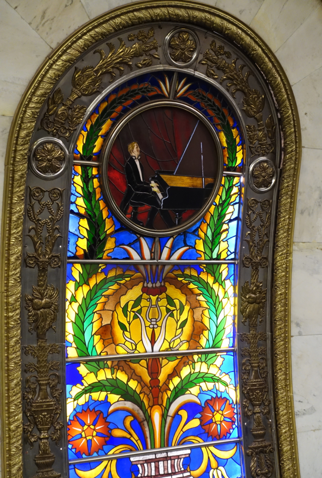 Stained Glass at Novoslobodskaya Station, Moscow Metro Tour