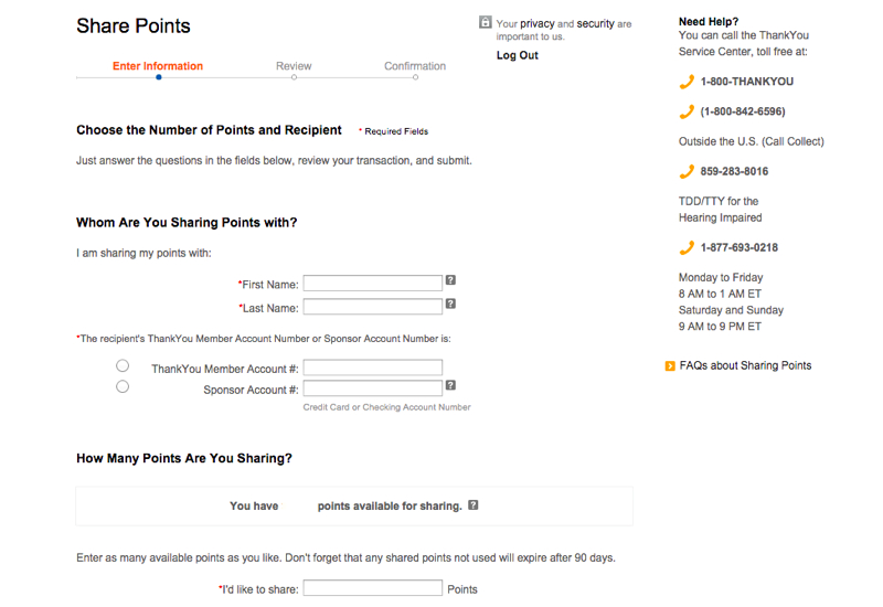 How to Share Citi ThankYou Points with a Family Member