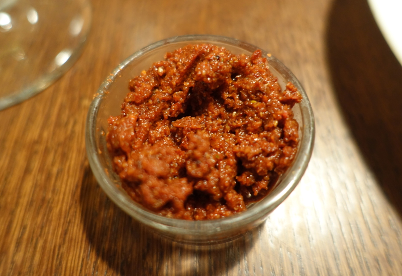 Adjika chili garlic paste, Cafe Khachapuri Moscow Review