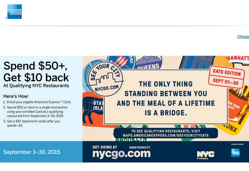 NYC Restaurant Deals: AMEX See Your City and BlackboardEats