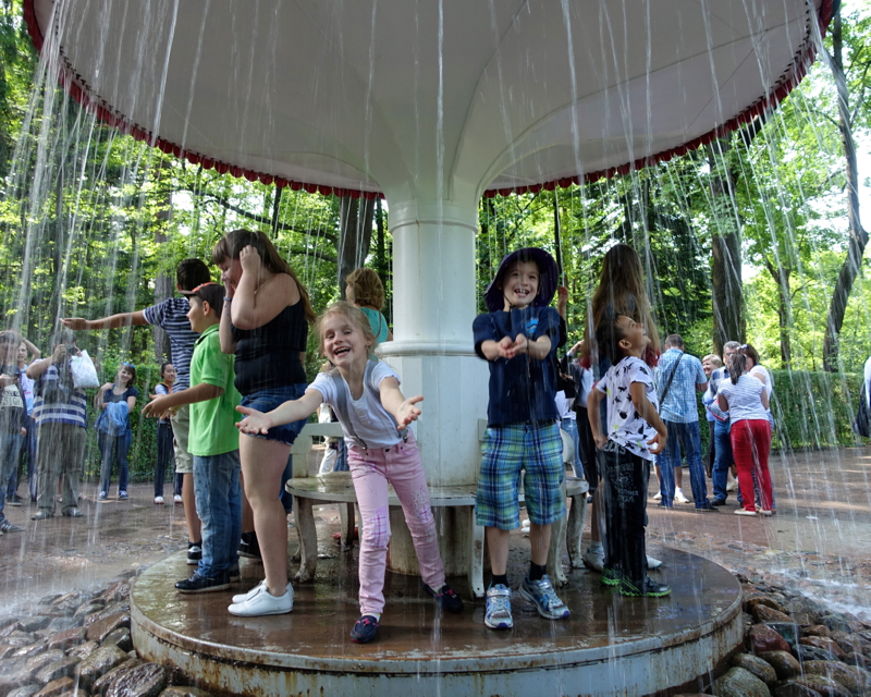 Mushroom Fountain, Peterhof Near St Petersburg, Russia