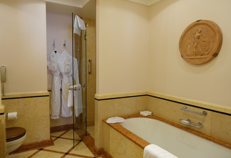 Suite Bathroom with Separate Shower and Tub, Belmond Grand Hotel Europe Review