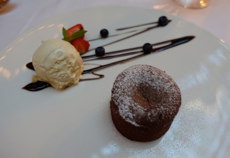 Molten Chocolate Cake, L'Europe Restaurant Review, Grand Hotel Europe