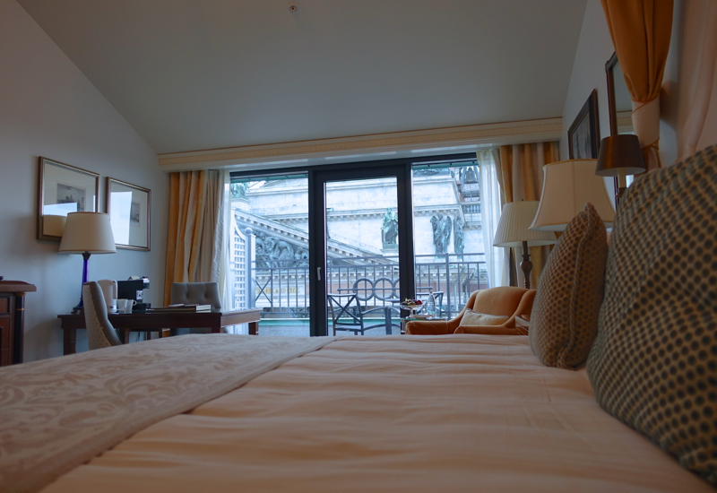 View of St. Isaac's Cathedral even from Bed of Terrace Room, Four Seasons St. Petersburg