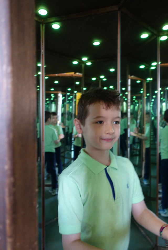 Leonardo da Vinci Mirror Room at LabyrinthUm Museum, St. Petersburg Russia