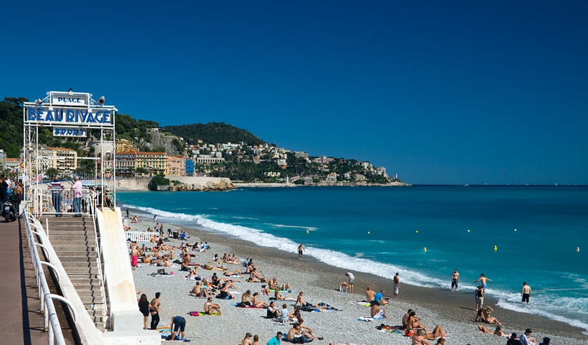 Plage de Beau Rivage, Nice, France