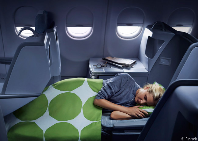 Finnair Flat Bed Business Class on the A330