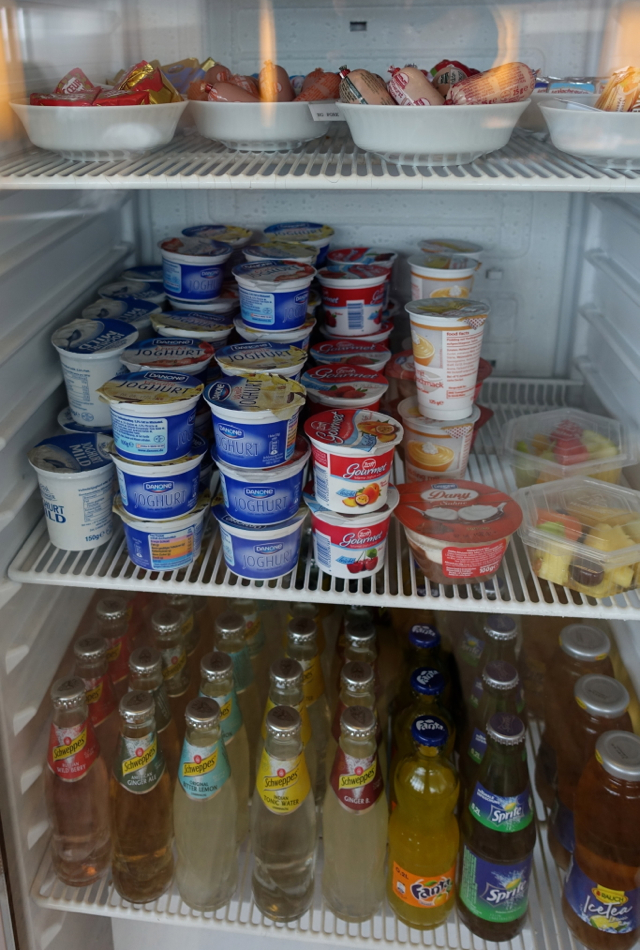 Yogurt and Soft Drinks, Air France Lounge Review, Berlin Tegel Airport