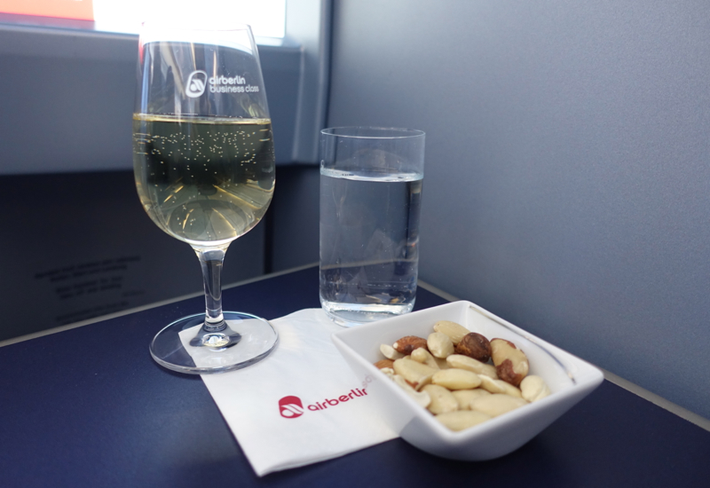 Airberlin White Wine and Mixed Nuts