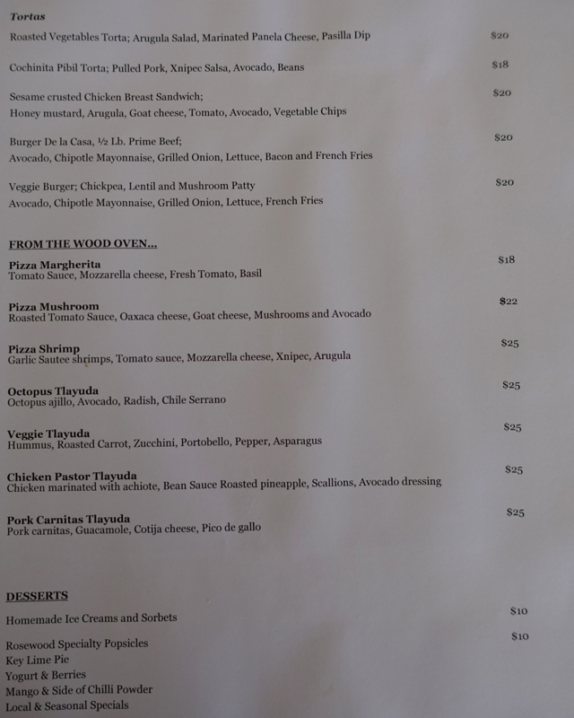 Punta Bonita Lunch Menu, Rosewood Mayakoba Review