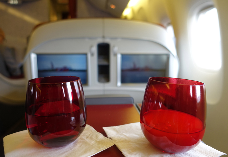 TAM Airlines Business Class Review: Pre-Flight Drinks