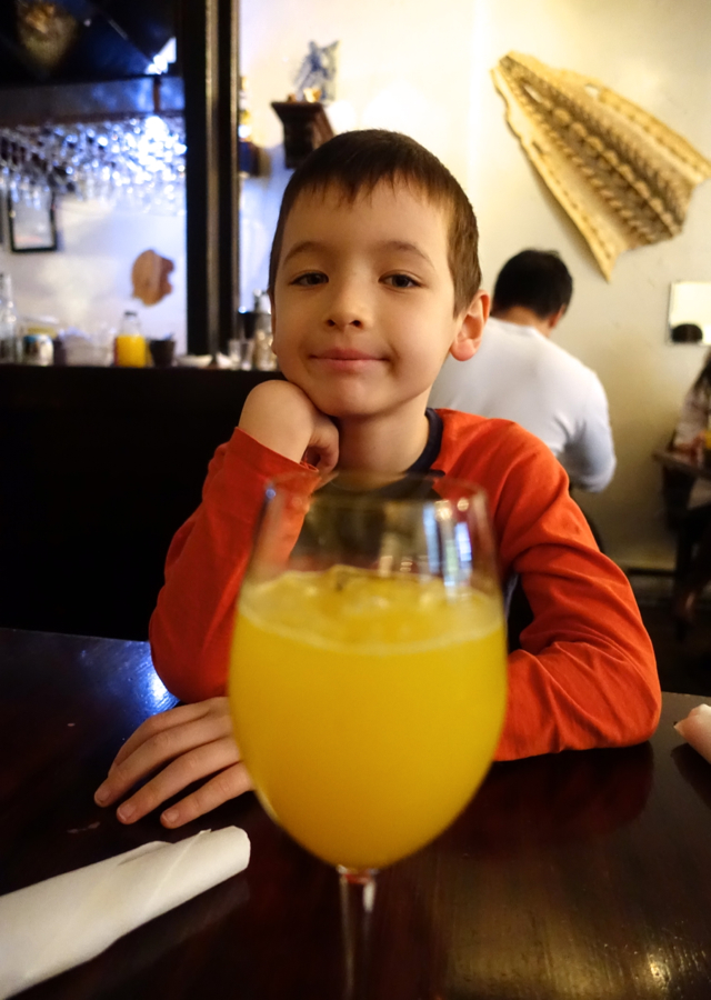 Fresh Squeezed Orange Juice, Beast Restaurant Toronto Review