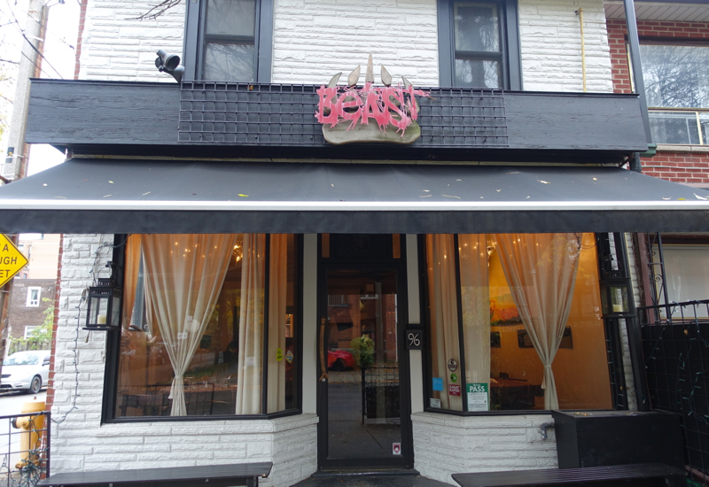 Beast Restaurant: 96 Tecumseth Street, Toronto