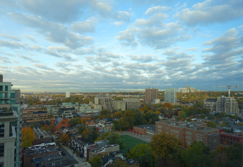 View from Four Seasons Toronto Deluxe Corner Suite