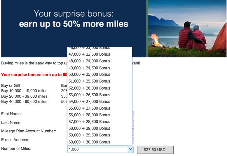 Buy Alaska Miles with a 50% Bonus