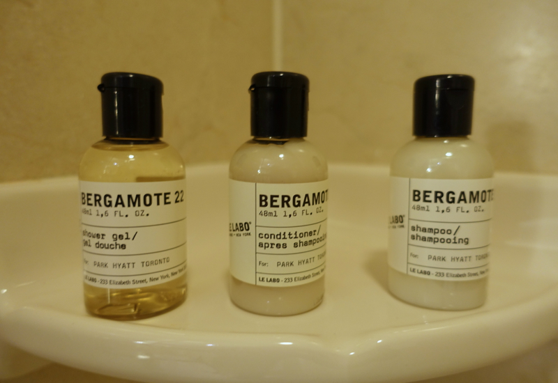 Park Hyatt Toronto Review-Le Labo Bergamote 22 Bath Products