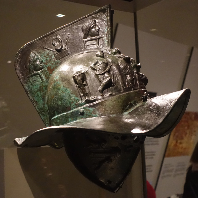 Gladiator Helmet from Pompeii, ROM Pompeii Exhibit Toronto Review
