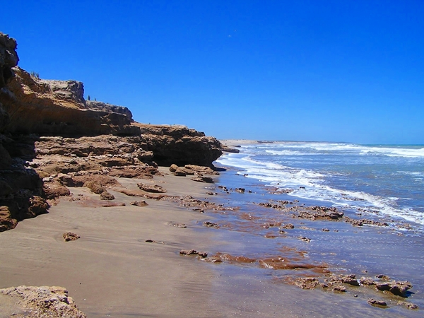 Beach in Mar del Sud, Argentina