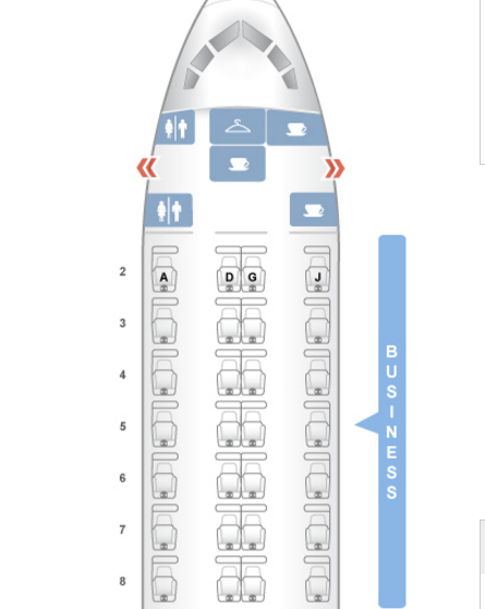 American Airlines 767-300 Business Class Seat Map-Seatguru