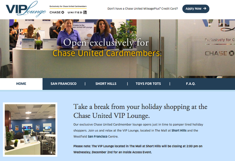 Chase VIP Lounge for United Cardmembers
