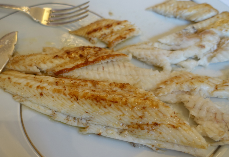 Sole Meuniere from Kids' Menu, Le Cinq Review, Four Seasons Paris