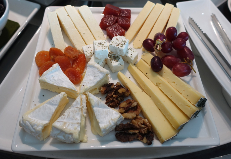 Cheese Plate, Emirates Lounge Review LHR T3