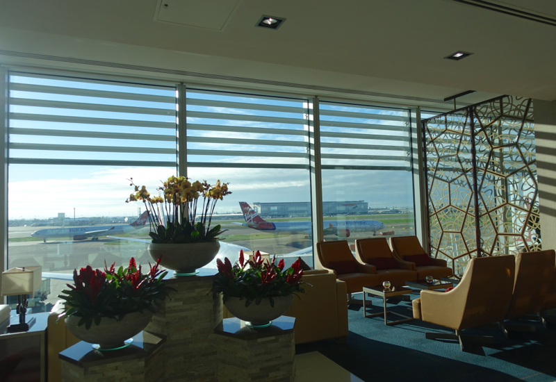 Review: Emirates Lounge London Heathrow Terminal 3-View of Runway