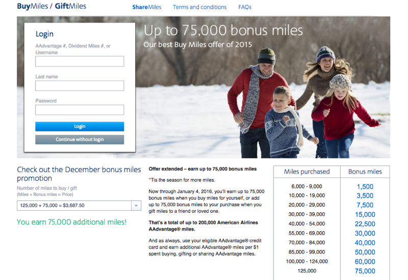 AAdvantage Award Chart Devaluation: Buy Miles to Top Up for an Award