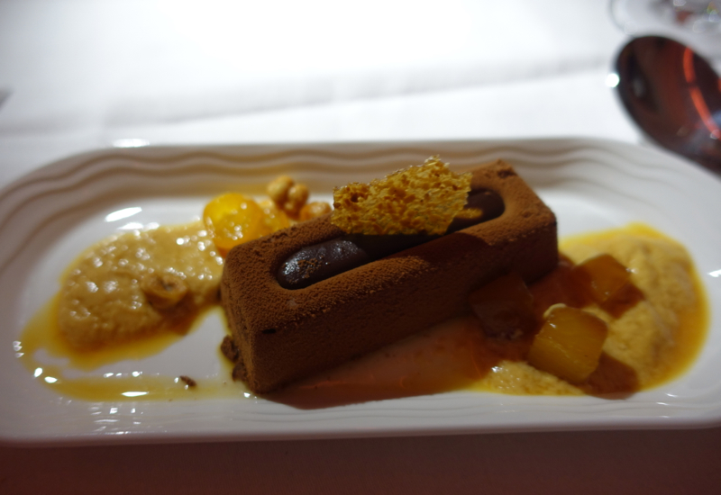 Review-Emirates A380 First Class-Dessert-Chocolate and Caramel Torte