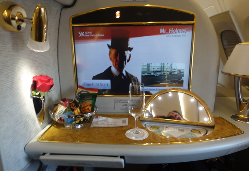 Review: Emirates First Class A380-Welcome Amenities