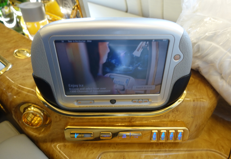 Emirates In Flight Entertainment Controls, Emirates First Class A380 Review