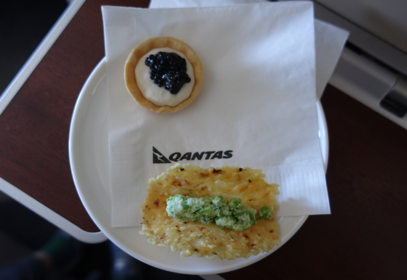 Qantas First Class A380 Review-Amuse Bouche