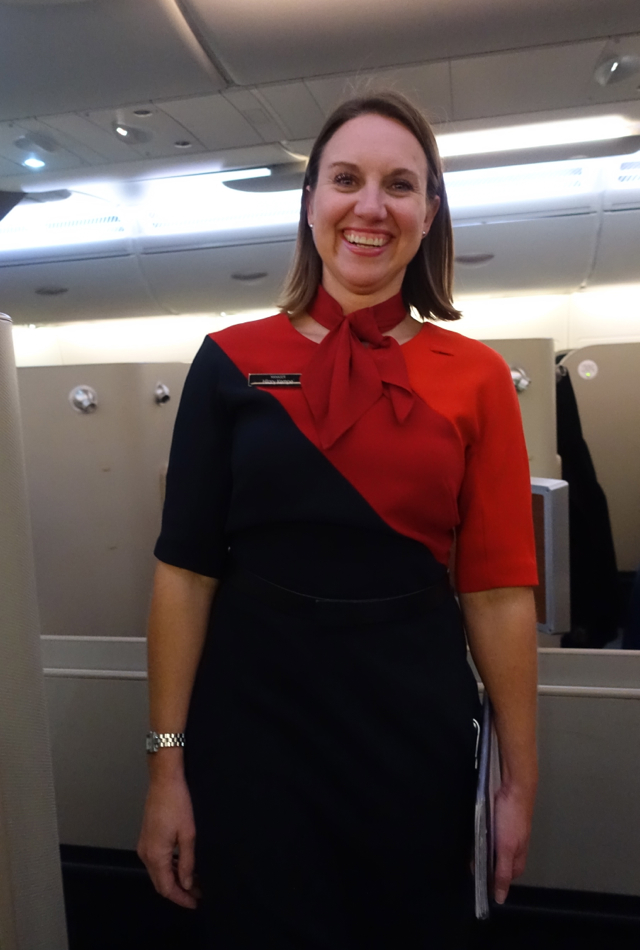 Qantas First Class A380 Review-First Class Purser, London to Dubai