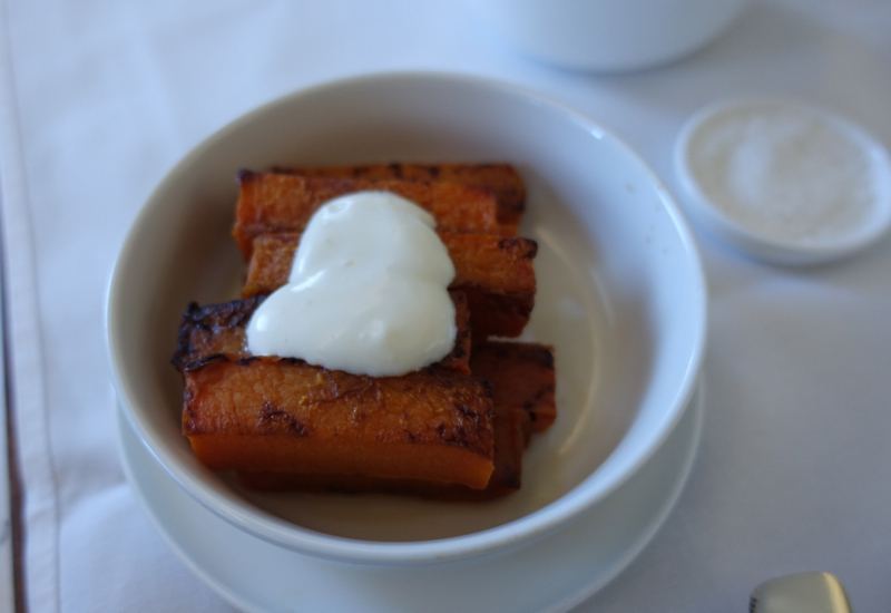 Roasted Pumpkin, Review of Qantas First Class, A380