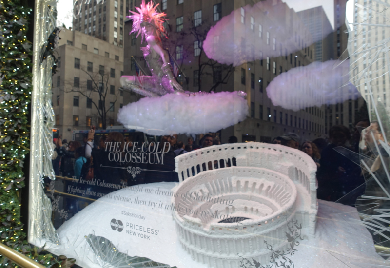 NYC Holiday Windows 2015: Saks Fifth Avenue Ice Cold Colosseum