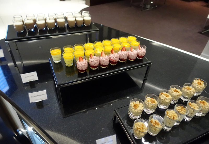 Desserts, Etihad Business Class Lounge Abu Dhabi Review