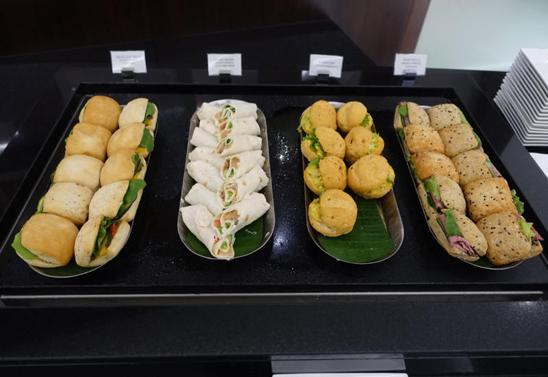 Sandwiches, Etihad Business Class Lounge, Abu Dhabi Review